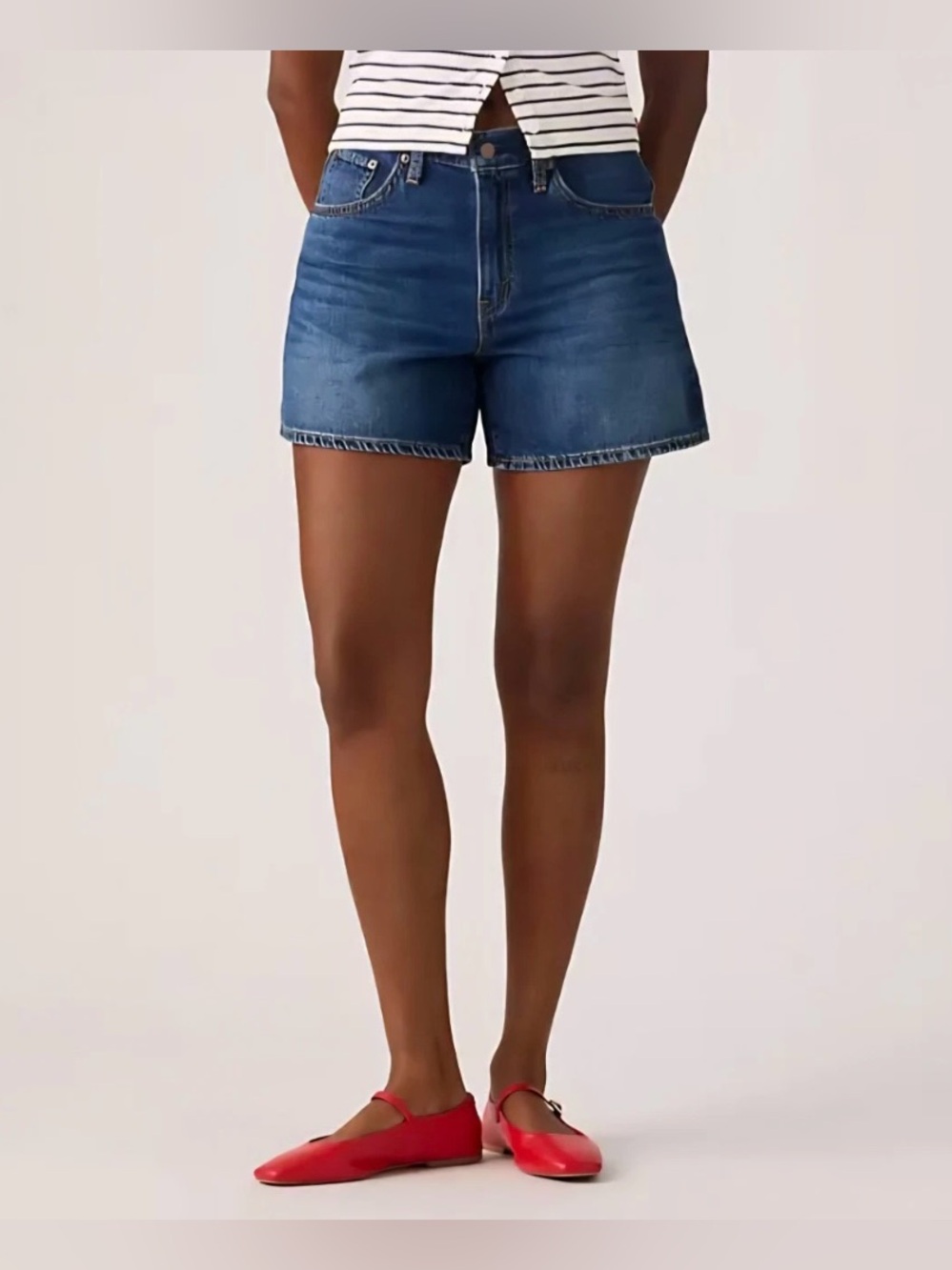 WoLevi's Cinch Mid-Thigh Shorts (non-stretch denim model) Size 31